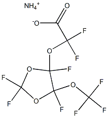 Ammonium difluoro{[2,2,4,5-tetrafluoro-5-(trifluoromethoxy)-1,3-dioxolan-4-yl]oxy}acetate Structure