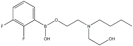 2,3-Difluorophenylboronic acid N-butyldiethanolamine ester Structure