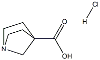 1-azabicyclo[2.2.1]heptane-4-carboxylic acid hydrochloride 구조식 이미지