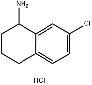 7-CHLORO-1,2,3,4-TETRAHYDRO-NAPHTHALEN-1-YLAMINE HYDROCHLORIDE 구조식 이미지