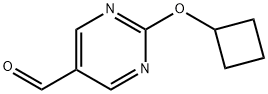 2-Cyclobutoxypyrimidine-5-carbaldehyde 구조식 이미지