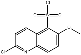 5-Quinolinesulfonyl chloride, 2-chloro-6-methoxy- Structure