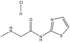 2-(methylamino)-N-(1,3-thiazol-2-yl)acetamide hydrochloride Structure