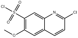 2-chloro-6-methoxyquinoline-7-sulfonyl chloride Structure