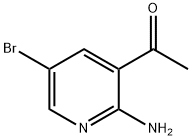 1-(2-Amino-5-bromo-pyridin-3-yl)-ethanone 구조식 이미지