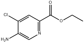 ethyl 5-amino-4-chloropicolinate Structure