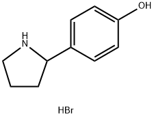 4-(pyrrolidin-2-yl)phenol hydrobromide 구조식 이미지