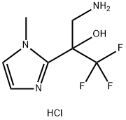 3-amino-1,1,1-trifluoro-2-(1-methyl-1H-imidazol-2-yl)propan-2-ol dihydrochloride Structure