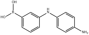 3-(4-Aminophenylamino)phenylboronic acid Structure