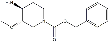 benzyl (3S,4S)-4-amino-3-methoxypiperidine-1-carboxylate Structure