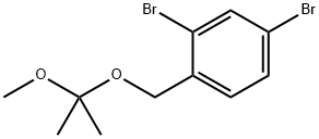 2,4-dibromo-1-{[(2-methoxypropan-2-yl)oxy]methyl}benzene Structure