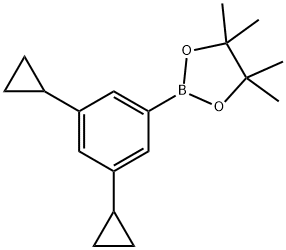 3,5-Dicyclopropylphenylboronic acid pinacol ester Structure