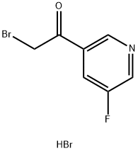 2-bromo-1-(5-fluoropyridin-3-yl)ethan-1-one hydrobromide 구조식 이미지