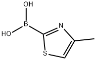 Boronic acid, B-(4-methyl-2-thiazolyl)- Structure