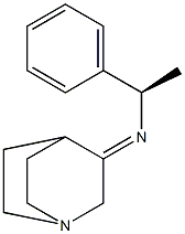 N-((R)-1-phenylethyl)-3-quinuclidinimine 구조식 이미지