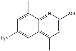 6-amino-4,8-dimethylquinolin-2-ol Structure