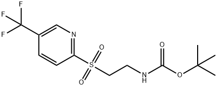 1,1-dimethylethyl (2-{[5-(trifluoromethyl)-2-pyridyl]sulfonyl}ethyl)carbamate 구조식 이미지