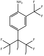 4-(1,1,1,2,3,3,3-heptafluoropropan-2-yl)-2-(trifluoromethyl)aniline 구조식 이미지