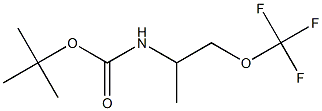 (1-Methyl-2-trifluoromethoxy-ethyl)-carbamic acid tert-butyl ester Structure