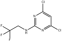 4,6-dichloro-N-(2,2,2-trifluoroethyl)pyrimidin-2-amine Structure