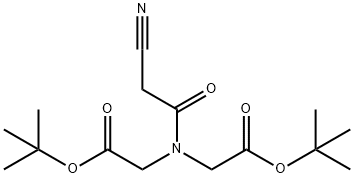 Di-tert-butyl 2,2'-((2-cyanoacetyl)azanediyl)diacetate Structure