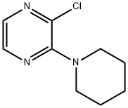 Pyrazine, 2-chloro-3-(1-piperidinyl)- Structure