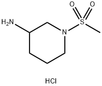 1-methanesulfonylpiperidin-3-amine hydrochloride 구조식 이미지