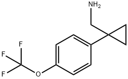 1-[4-(Trifluoromethoxy)phenyl]cyclopropanemethanamine 구조식 이미지