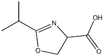 2-Isopropyl-4,5-dihydrooxazole-4-carboxylic acid 구조식 이미지