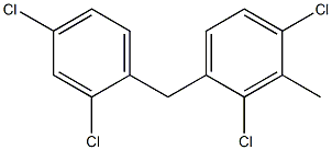 Benzene,1,3-dichloro-4-[(2,4-dichlorophenyl)methyl]-2-methyl- Structure