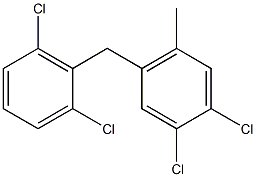 Benzene,1,2-dichloro-4-[(2,6-dichlorophenyl)methyl]-5-methyl- Structure