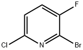 Pyridine, 2-bromo-6-chloro-3-fluoro- Structure