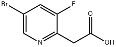 2-(5-Bromo-3-fluoropyridin-2-yl)acetic acid Structure