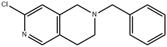 2-Benzyl-7-chloro-1,2,3,4-tetrahydro-[2,6]naphthyridine Structure