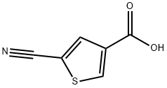 5-cyanothiophene-3-carboxylic acid 구조식 이미지