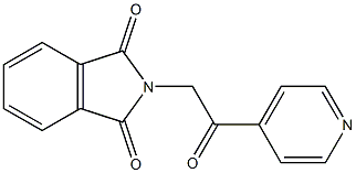 2-[2-Oxo-2-(4-pyridinyl)ethyl]-1H-isoindole-1,3(2H)-dione Structure