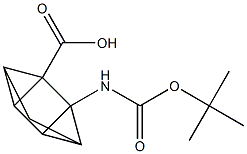 5-[(TERT-BUTOXYCARBONYL)AMINO]TETRACYCLO[3.2.0.0(2,7).0(4,6)]HEPTANE-1-CARBOXYLIC ACID 구조식 이미지