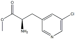 METHYL (2R)-2-AMINO-3-(5-CHLOROPYRIDIN-3-YL)PROPANOATE Structure