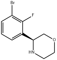 (3S)-3-(3-BROMO-2-FLUOROPHENYL)MORPHOLINE Structure