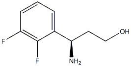 (3R)-3-AMINO-3-(2,3-DIFLUOROPHENYL)PROPAN-1-OL Structure