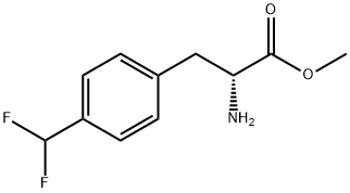 METHYL (2R)-2-AMINO-3-[4-(DIFLUOROMETHYL)PHENYL]PROPANOATE Structure