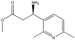 METHYL (3R)-3-AMINO-3-(2,6-DIMETHYL(3-PYRIDYL))PROPANOATE Structure