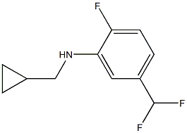 (1S)[5-(DIFLUOROMETHYL)-2-FLUOROPHENYL]CYCLOPROPYLMETHYLAMINE Structure