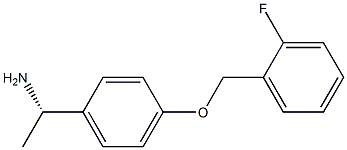 (1S)-1-(4-[(2-FLUOROPHENYL)METHOXY]PHENYL)ETHYLAMINE Structure