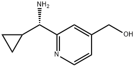 (2-[(S)-AMINO(CYCLOPROPYL)METHYL]PYRIDIN-4-YL)METHANOL Structure