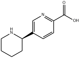 5-((2R)-2-PIPERIDYL)PYRIDINE-2-CARBOXYLIC ACID Structure