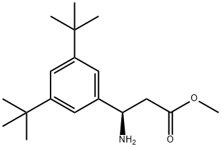 METHYL (3R)-3-AMINO-3-(3,5-DI-TERT-BUTYLPHENYL)PROPANOATE Structure