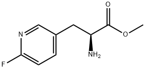 METHYL (2S)-2-AMINO-3-(6-FLUOROPYRIDIN-3-YL)PROPANOATE Structure