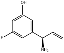 3-((1R)-1-AMINOPROP-2-ENYL)-5-FLUOROPHENOL 구조식 이미지