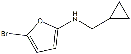 (1R)(5-BROMO(2-FURYL))CYCLOPROPYLMETHYLAMINE Structure